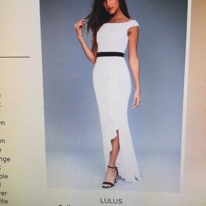 Lulus Ballroom White Off-the-Shoulder Maxi Dress